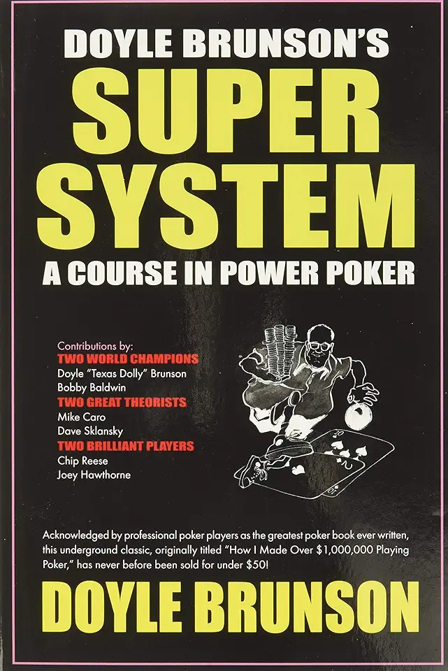 Capa do Livro Super System: A course in power poker - Doyle Brunson´s