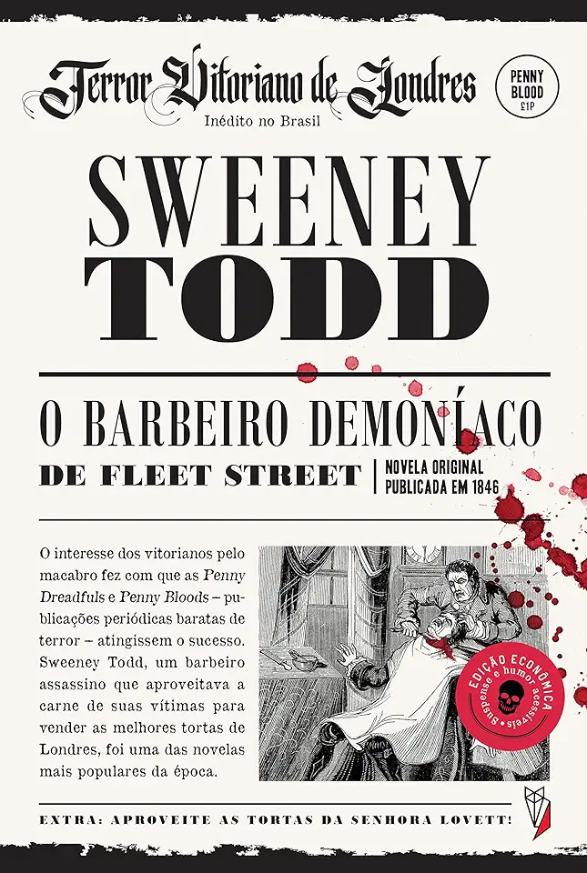 Capa do Livro Sweeney Todd - O Barbeiro Demoníaco da Rua Fleet - Thomas Peckett, James Rymer