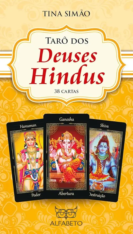 Capa do Livro Tarot dos Deuses Hindus - Tina Simão