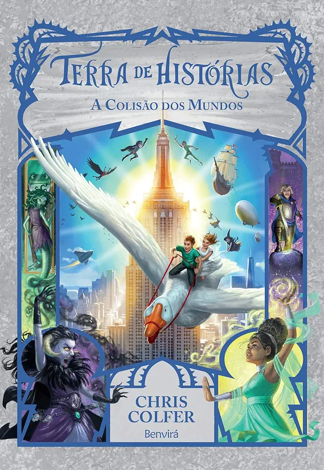 Capa do Livro Terra de histórias : A colisão dos mundos - Colfer, Chris