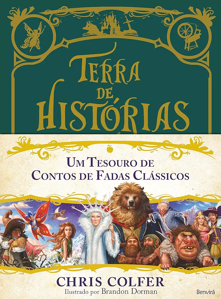 Capa do Livro Terra de Histórias - Um Tesouro de Contos de Fadas Clássicos - Chris Colfer