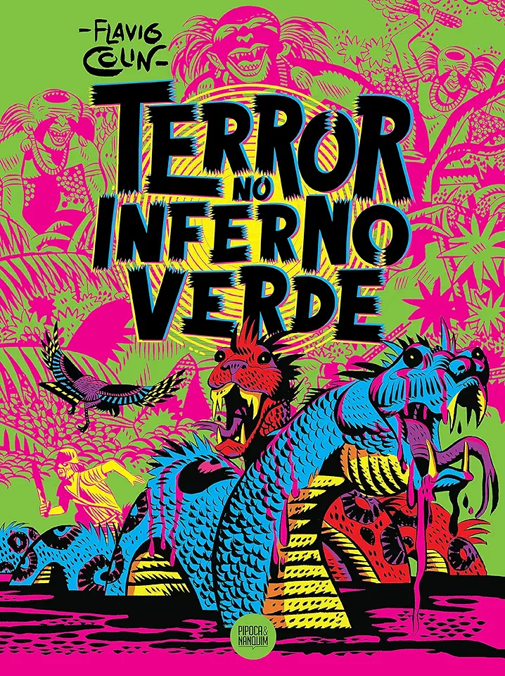 Capa do Livro Terror No Inferno Verde - Flavio Colin