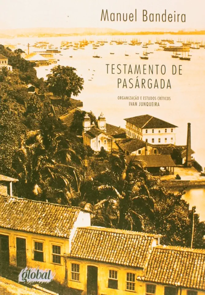 Capa do Livro Testamento de Pasárgada - Manuel Bandeira - Antologia