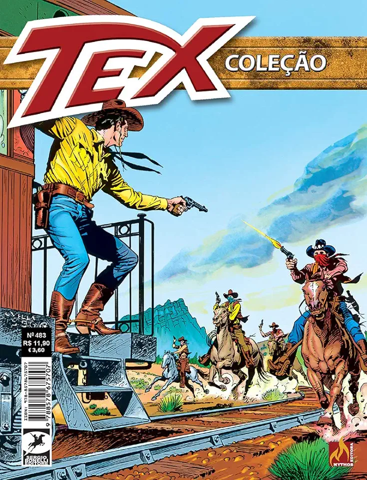 Capa do Livro Tex Coleção Nº 483 - Bestas humanas - Nizzi, Claudio