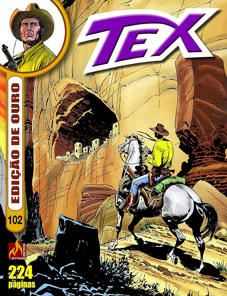 Capa do Livro Tex edição de ouro Nº 102 - O preço da honra - Nizzi, Claudio