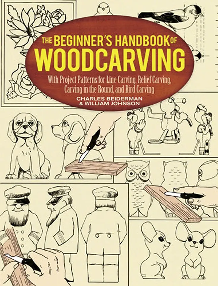 The Beginners Handbook of Woodcarving - Charles Beiderman & William Johnston