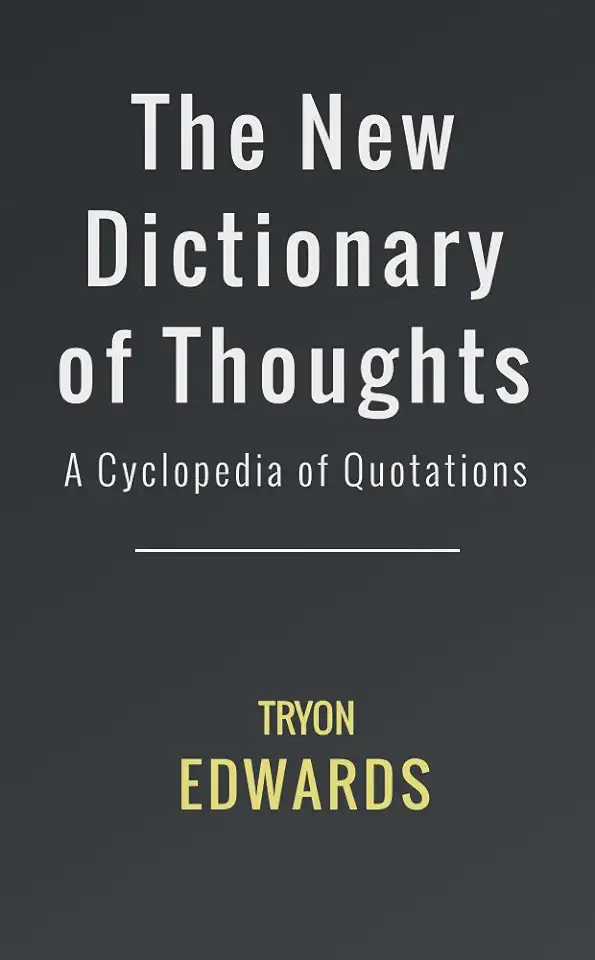 Capa do Livro The New Dictionary of Thoughts - Tryon Edwards