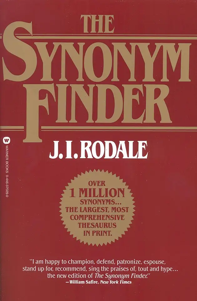 Capa do Livro The Synonym Finder - J. I. Rodale