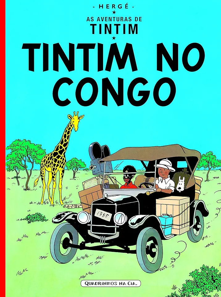 Capa do Livro Tintim no Congo - Hergé