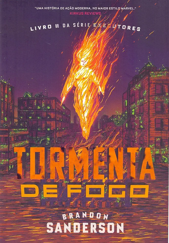 Capa do Livro Tormenta de Fogo - Sanderson, Brandon