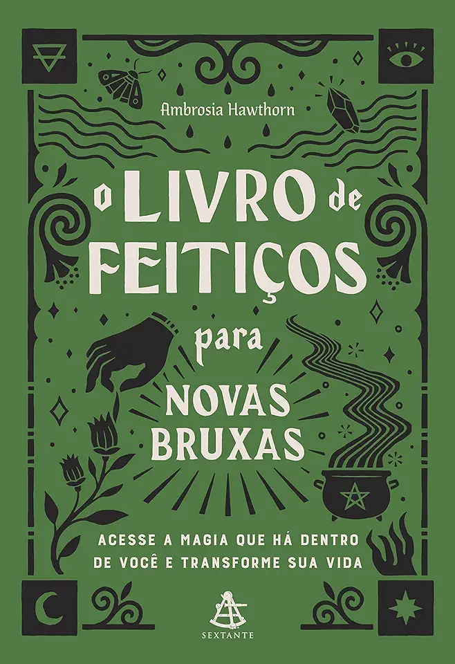 Capa do Livro O livro de feitiços para novas bruxas - Ambrosia Hawthorn