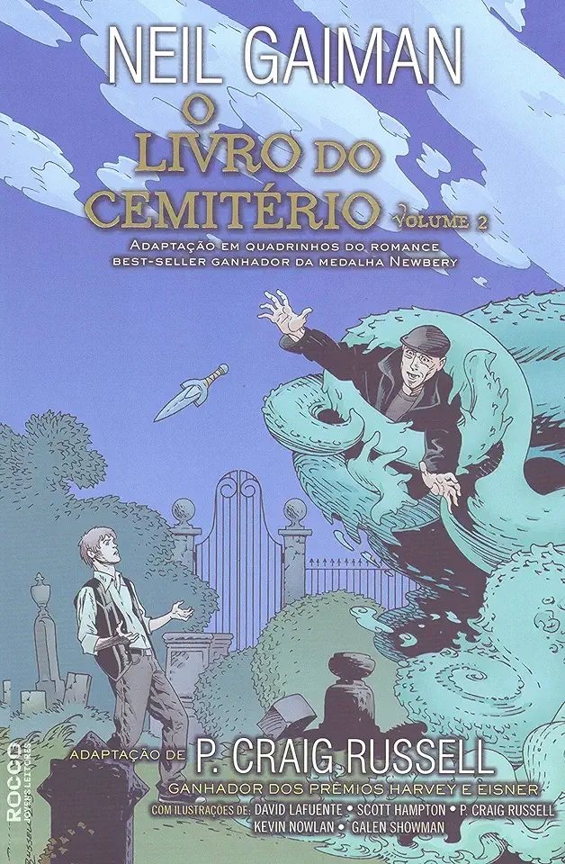 Capa do Livro O livro do cemitério - Volume 2 - Gaiman, Neil