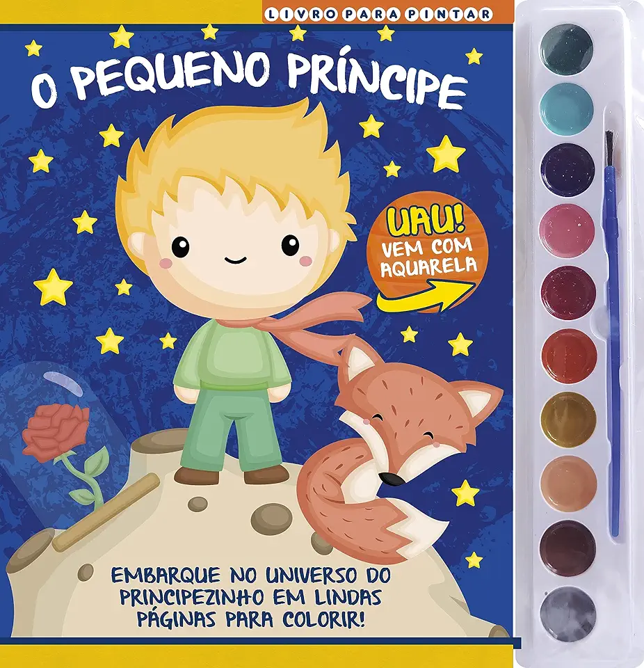 Capa do Livro O Pequeno Príncipe Livro Para Pintar - On Line Editora