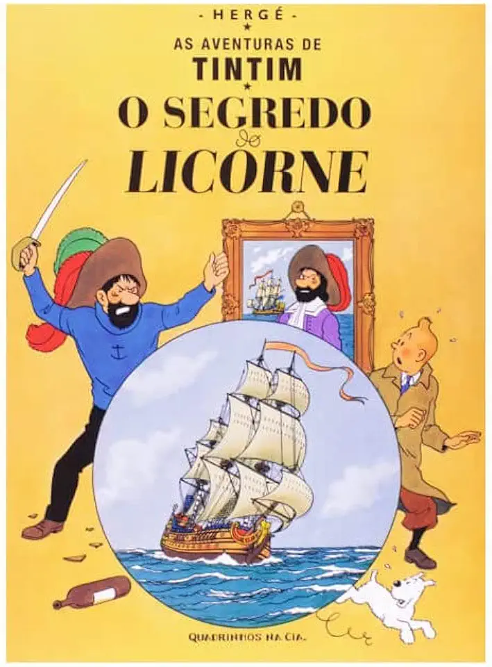 Capa do Livro O Segredo do Licorne - Hergé