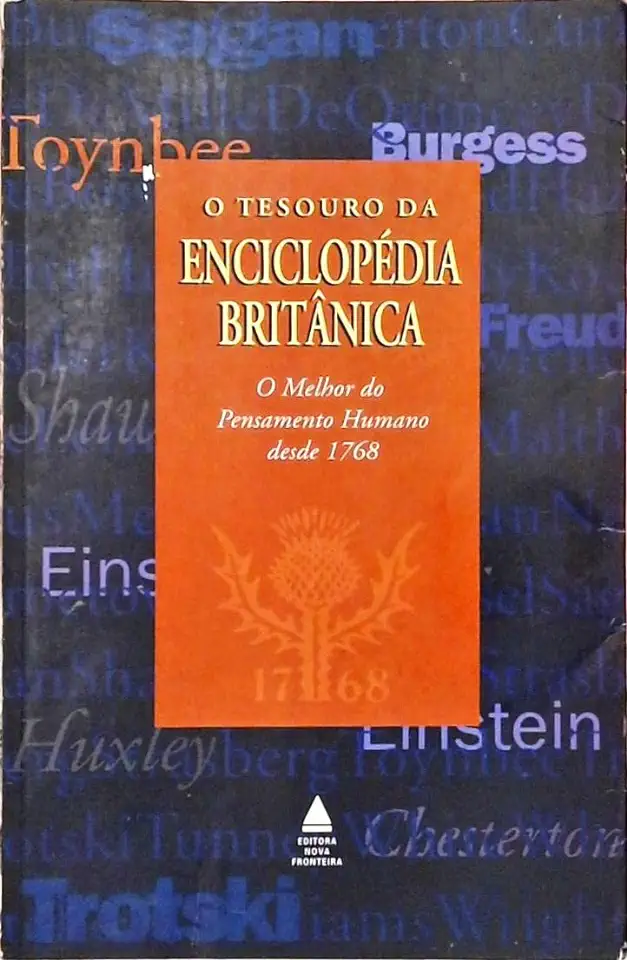 Capa do Livro O Tesouro da Enciclopédia Britânica - Clifton Fadiman