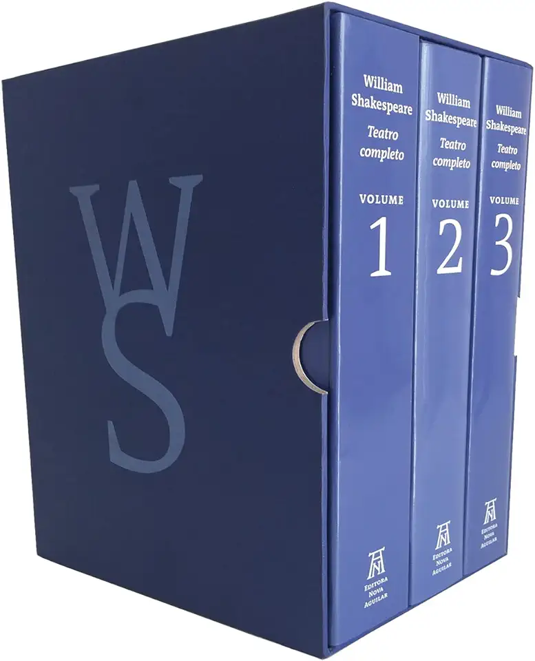 Capa do Livro Obra Completa 3 Volumes - William Shakespeare