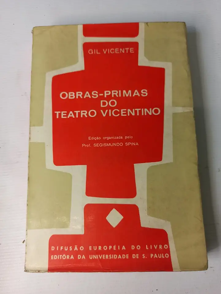 Capa do Livro Obras-primas do Teatro Vicentino - Gil Vicente