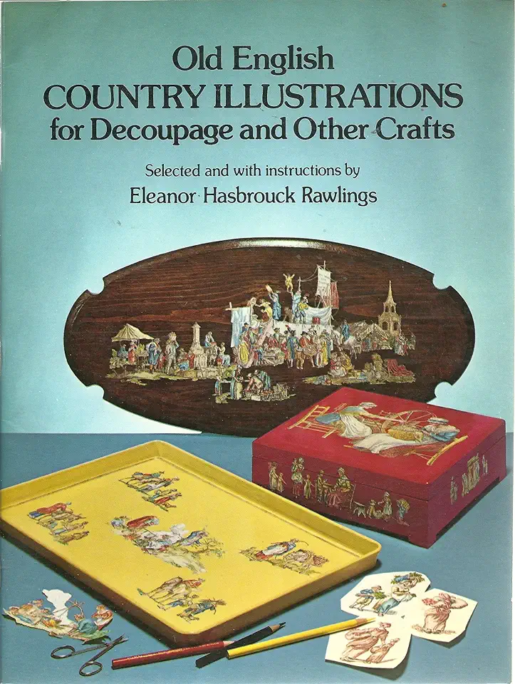 Capa do Livro Old English Country Illustrations For Decoupage and Other Crafts - Eleanor Hasbrouck Rawlings