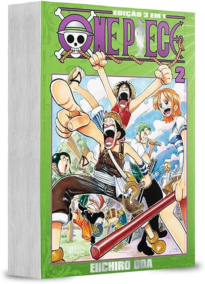 Capa do Livro One Piece 3 Em 1 - 06 - Oda, Eiichiro