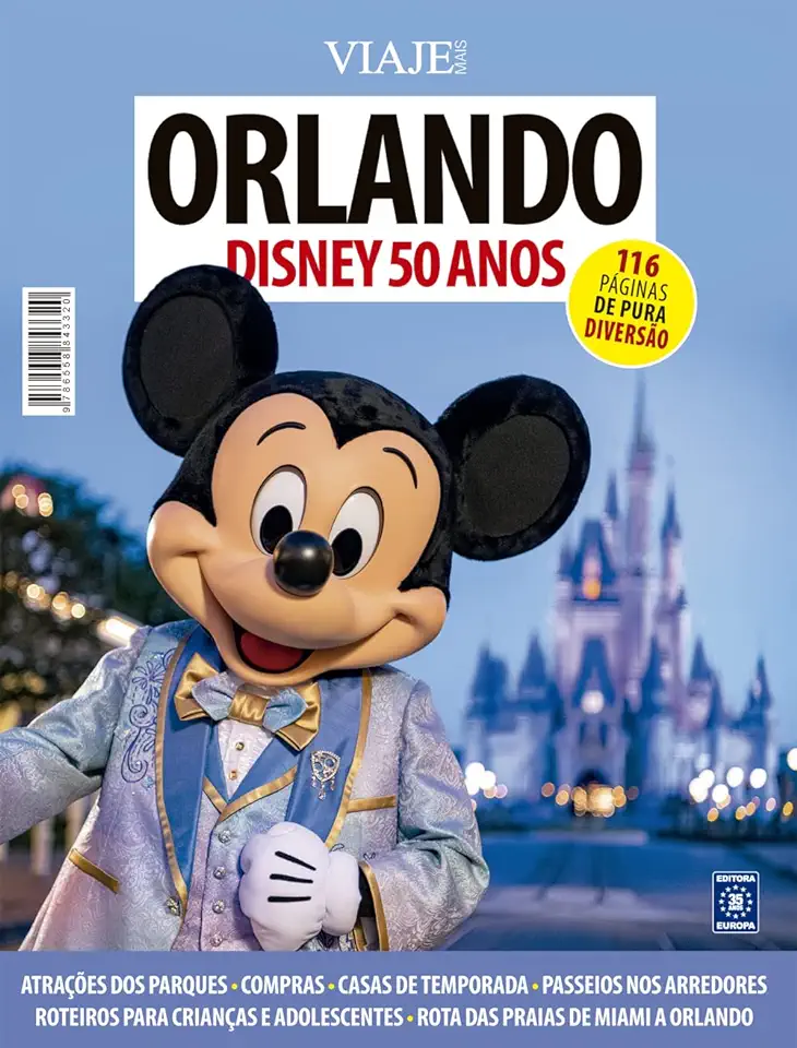 Capa do Livro Orlando - Disney 50 Anos - Editora Europa