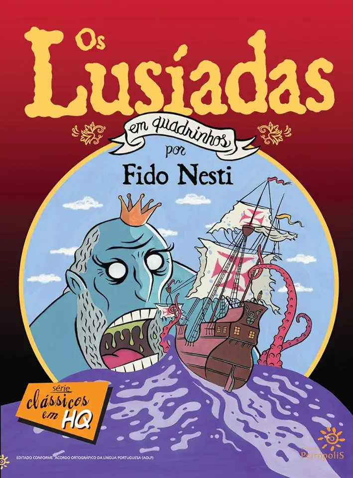 Capa do Livro Os Lusíadas Em Quadrinhos - Série Clássicos Em Hq - Fido Nesti