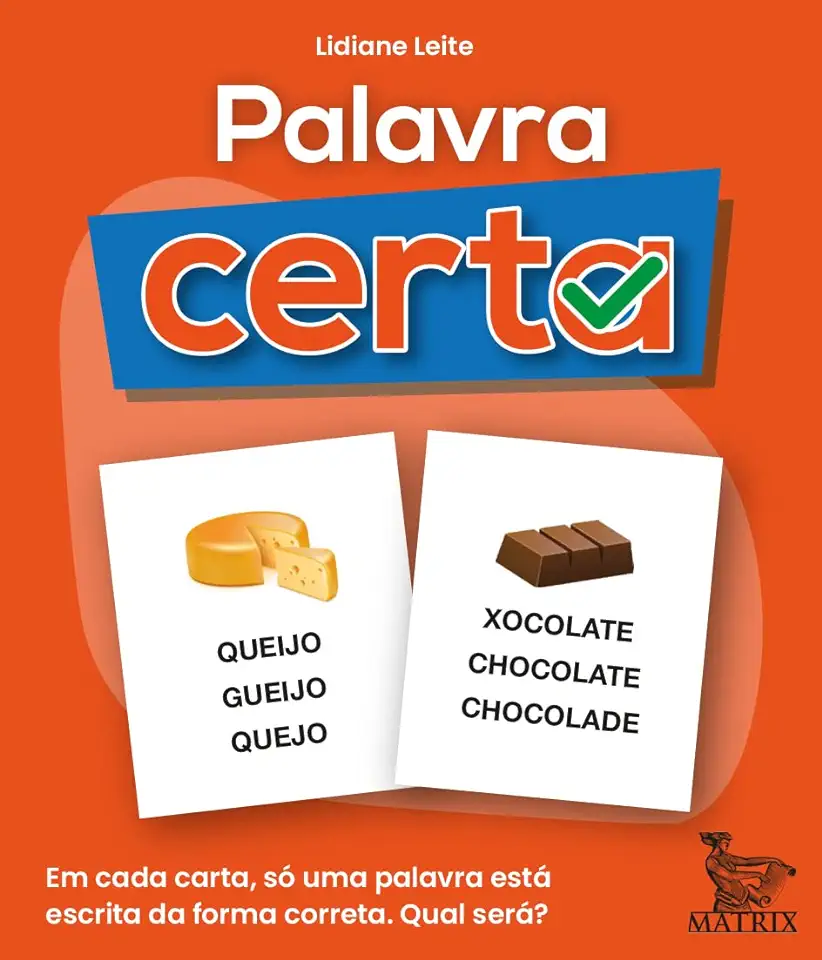 Capa do Livro Palavra certa: Em cada carta, só uma palavra está escrita de maneira correta. Qual será? - Leite, Lidiane