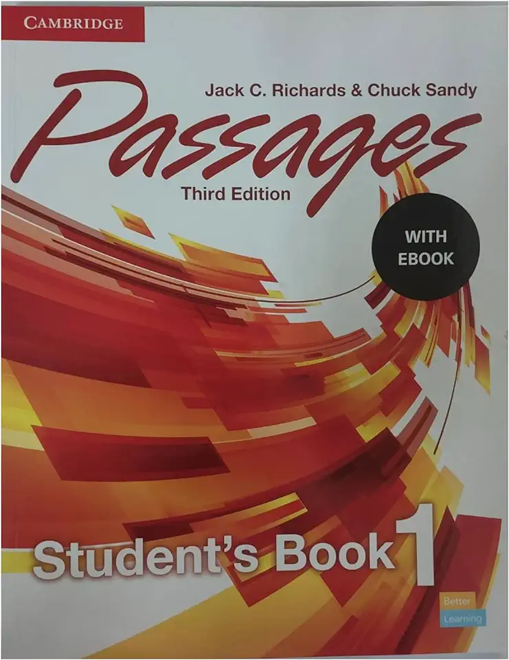 Capa do Livro Passages Students Book 1 - Jack C. Richards & Chuck Sandy