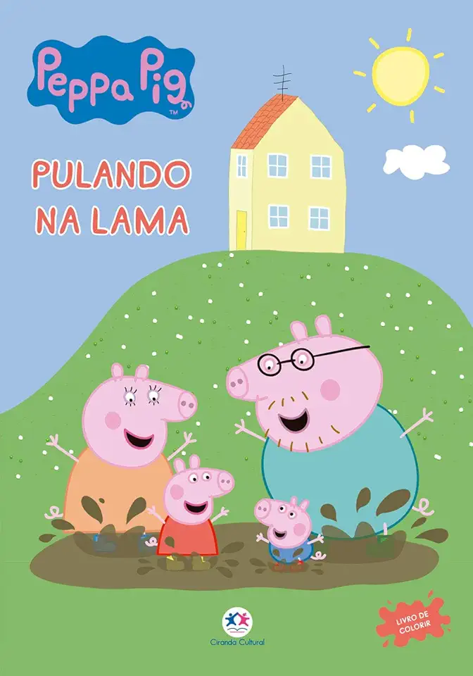 Capa do Livro Peppa Pig - Pulando na lama - Cultural, Ciranda