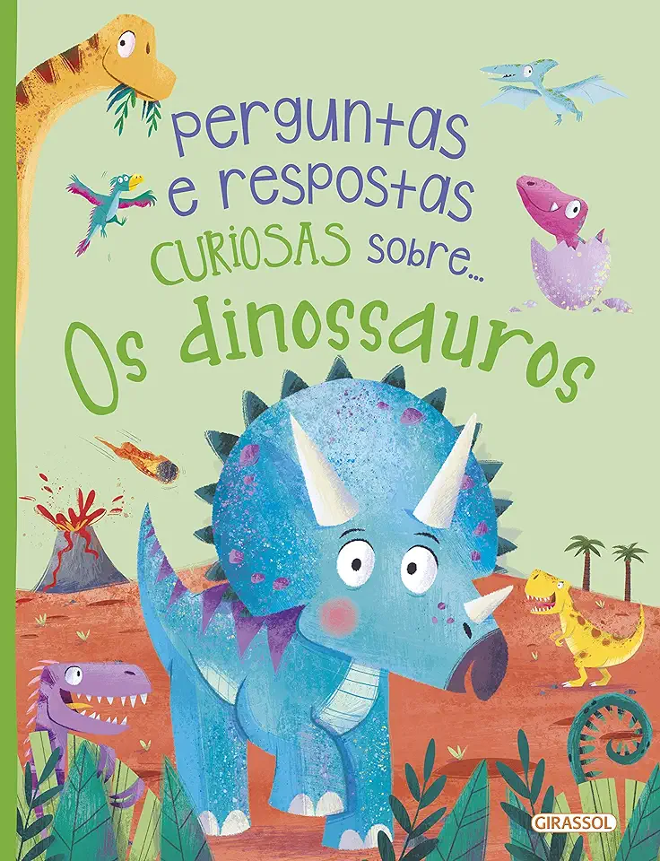 Capa do Livro Perguntas e respostas curiosas sobre... Os dinossauros - de la Bédoyère, Camilla