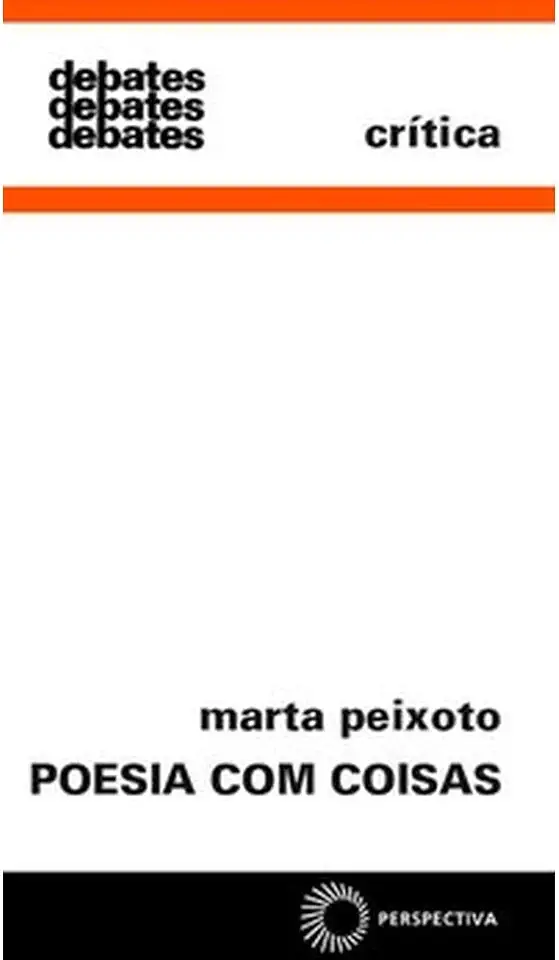 Capa do Livro Poesia Com Coisas - Marta Peixoto