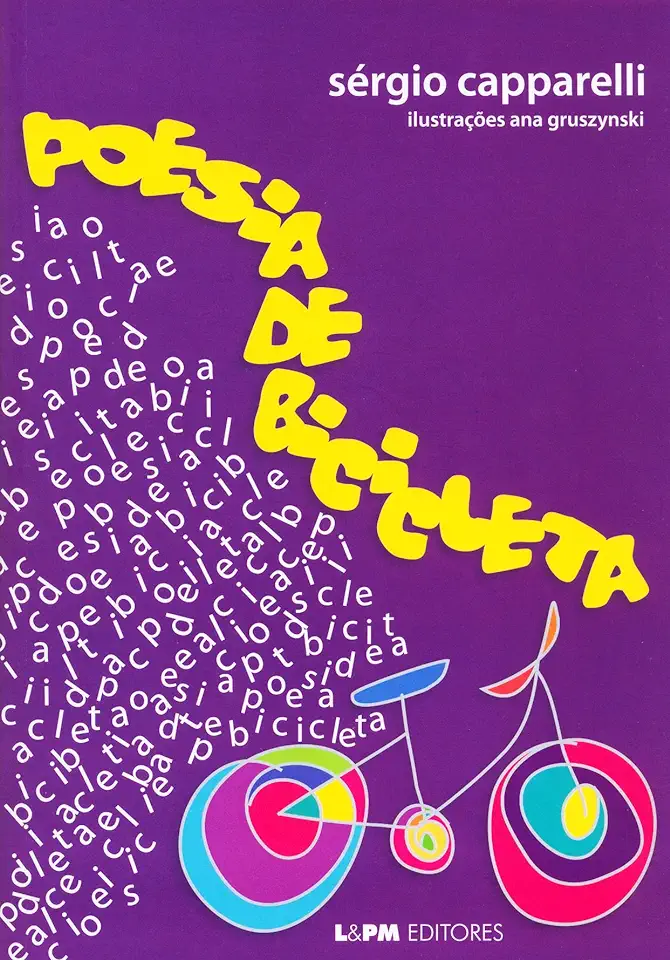 Capa do Livro Poesia de Bicicleta - Sérgio Capparelli