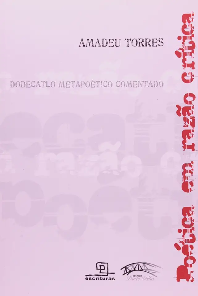 Capa do Livro Poética Em Razão Crítica - Amadeu Torres