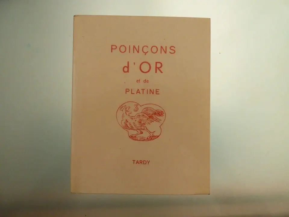 Capa do Livro Poinçons Dargent - Tardy