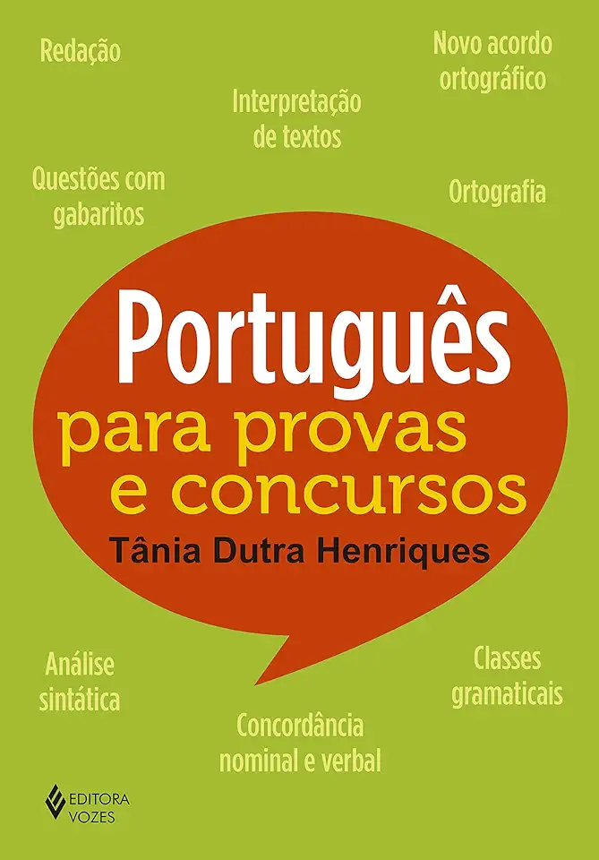 Capa do Livro Português para provas e concursos - Henriques, Tânia Dutra