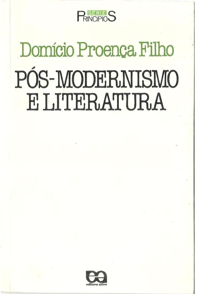 Capa do Livro Pós-modernismo e Literatura - Domício Proença Filho