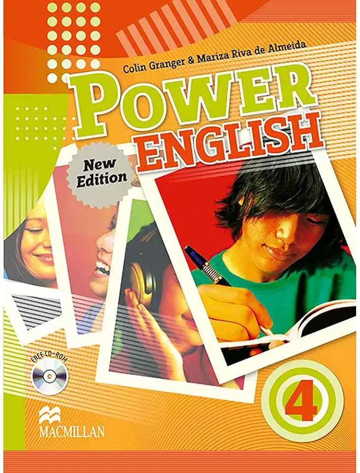 Capa do Livro Power English 4 Students Book - Colin Granger & Mariza Riva de Almeida