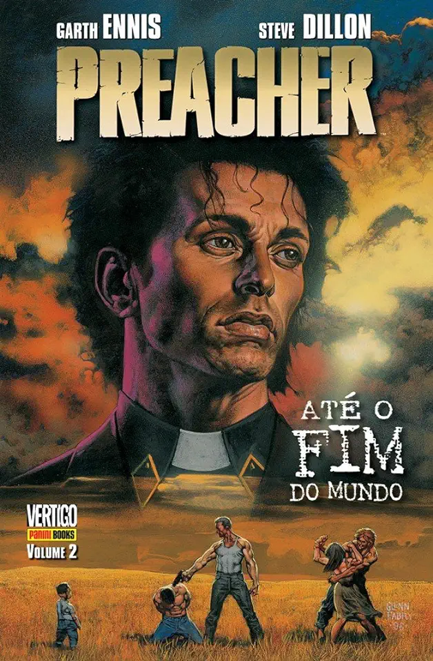 Capa do Livro Preacher - Até o Fim do Mundo - Garth Ennis / Steve Dillon