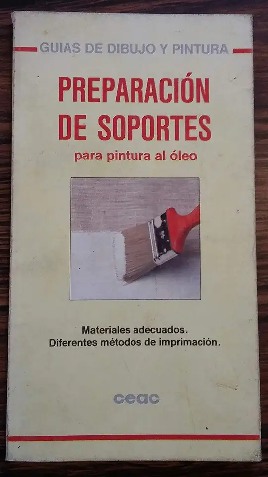 Capa do Livro Preparacion de Soportes para Pintura al Oleo Guias de Dibujo y Pintura - SERBAY