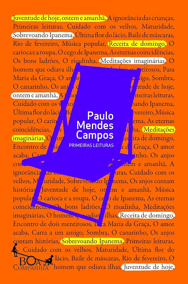 Capa do Livro Primeiras Leituras - Paulo Mendes Campos