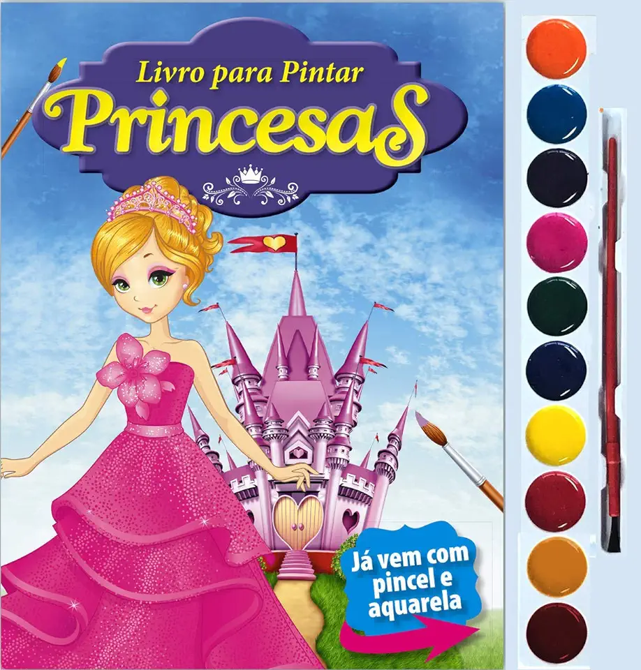 Capa do Livro Princesas: Livro Para Pintar - On Line Editora