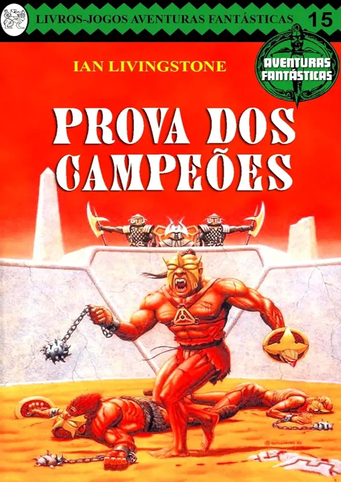 Capa do Livro Prova dos Campeões - Ian Livingstone