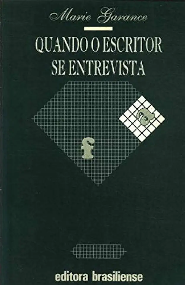 Capa do Livro Quando o Escritor Se Entrevista - Marie Garance