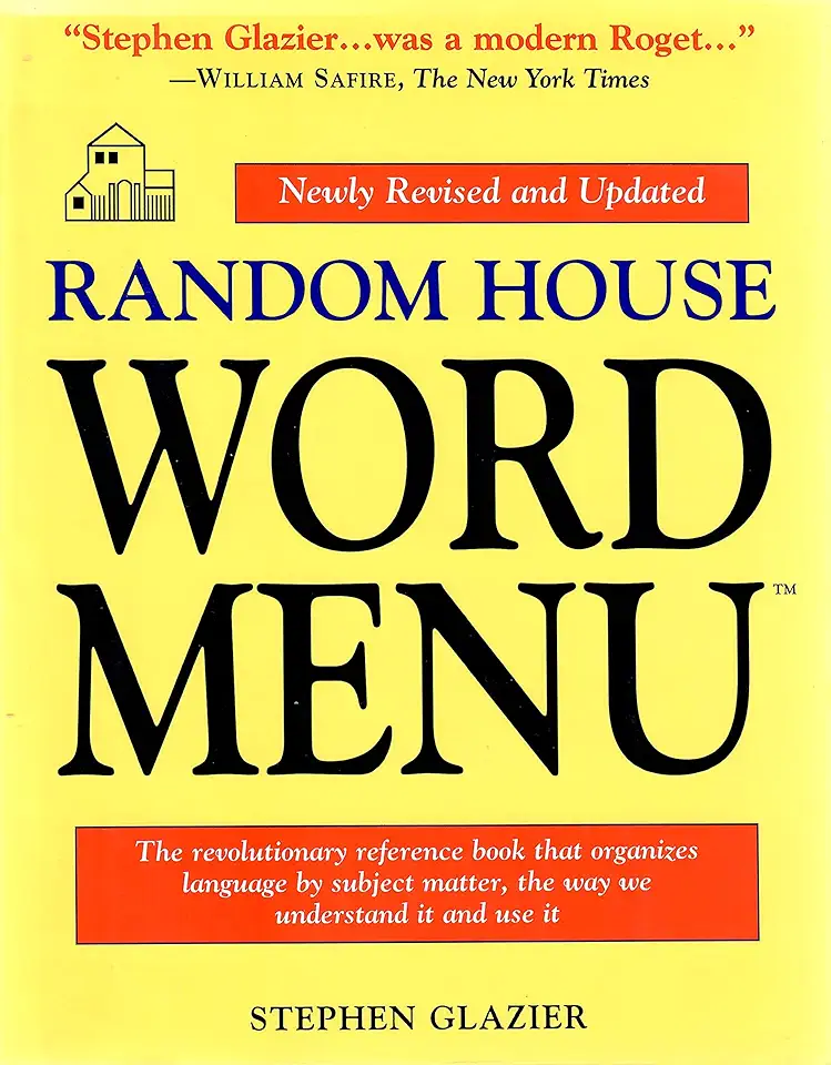 Capa do Livro Random House Word Menu - Stephen Glazier