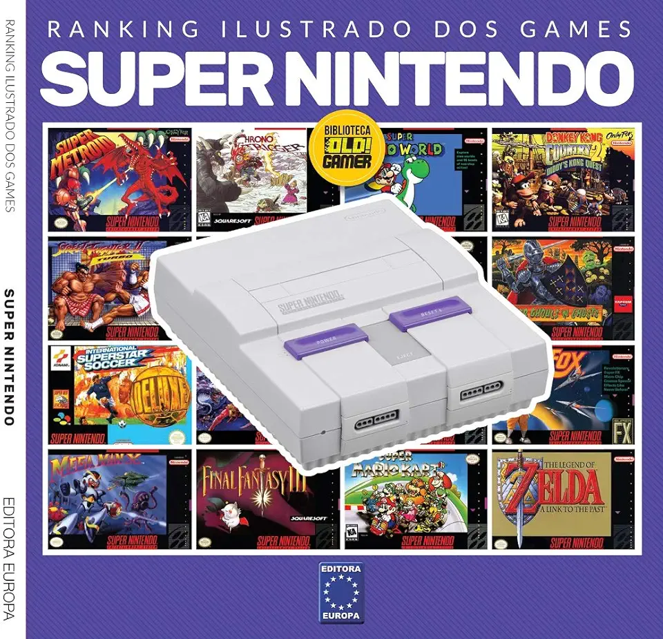 Capa do Livro Ranking Ilustrado dos Games: Super Nintendo - Editora Europa