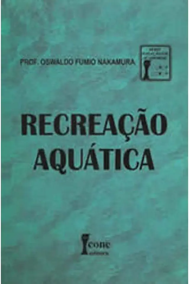 Capa do Livro Recreação Aquática - Oswaldo Fumio Nakamura