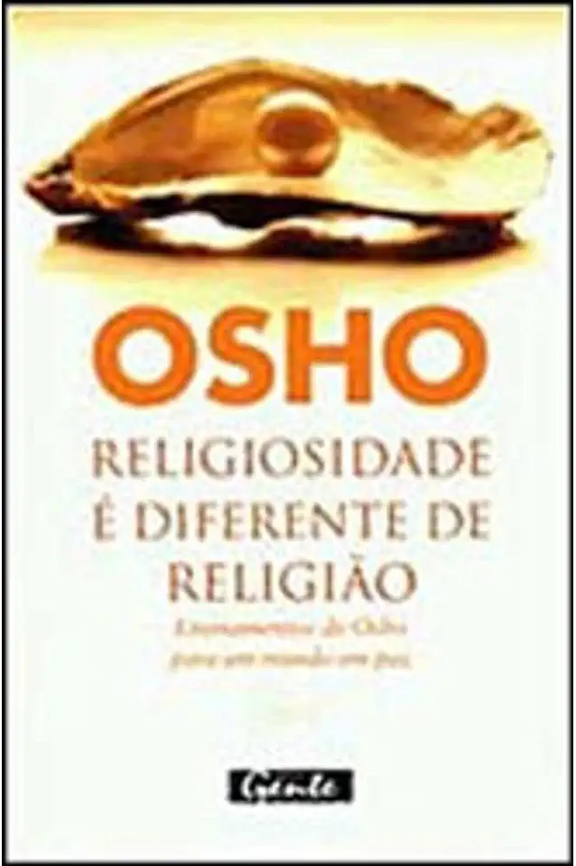 Capa do Livro Religiosidade é Diferente de Religião - Osho