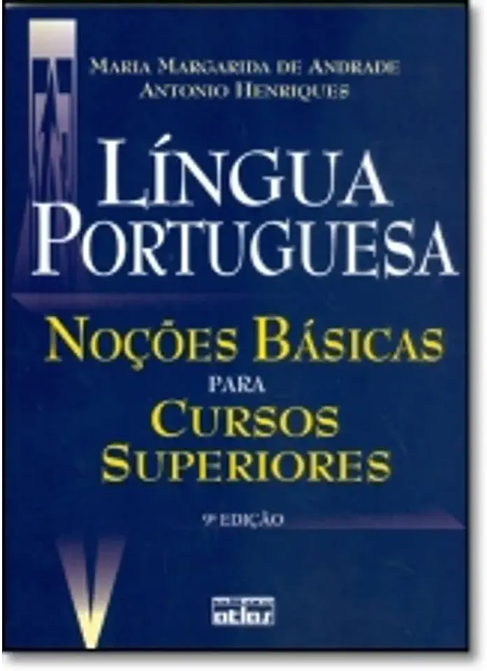 Capa do Livro Língua Portuguesa - Maria Margarida de Andrade e Antonio Henriques