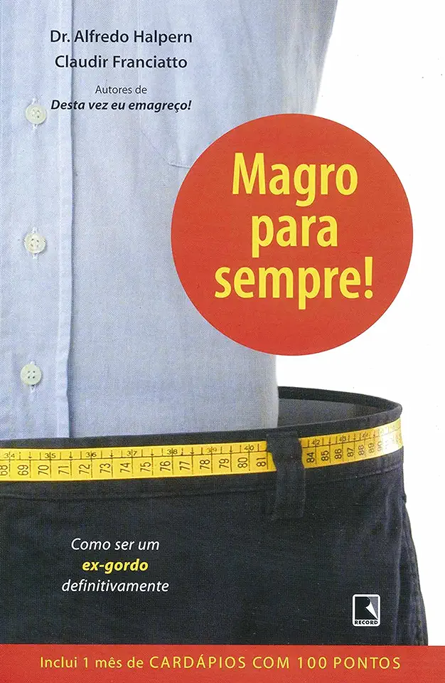 Capa do Livro Magro para Sempre - Alfredo Halpern e Claudir Franciatto