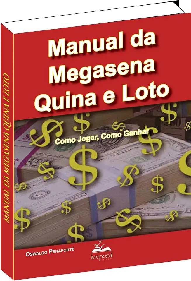 Capa do Livro Manual da Megasena Quina e Loto - Oswaldo Penaforte