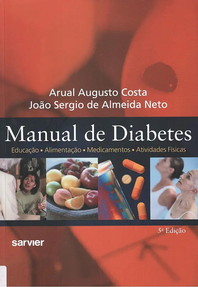 Capa do Livro Manual de Diabetes - Arual Augusto Costa